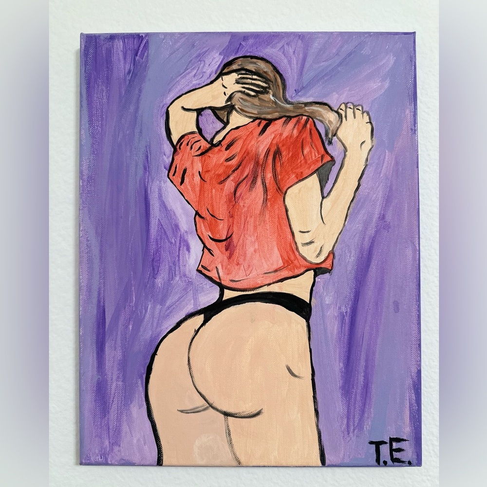 Hand painted canvas art